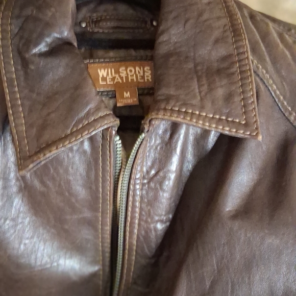 Wilsons Leather Men's Brown Jacket VINTAGE - Picture 10 of 15
